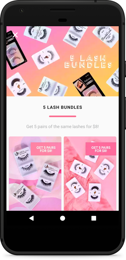Hush Cosmetics app screenshot